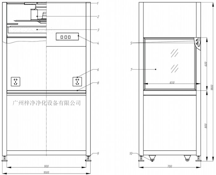 垂直流超凈工作臺(tái)設(shè)計(jì)方案圖 垂直流超凈工作臺(tái)設(shè)計(jì)方案圖